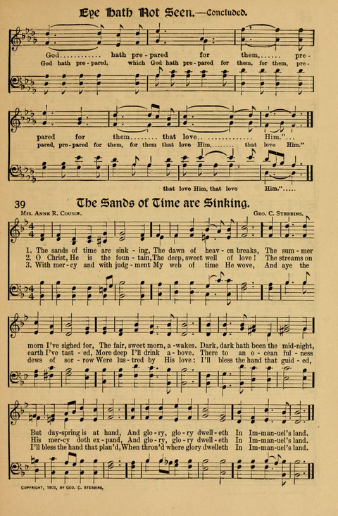 Favorite Sacred Songs: containing Solos, Duetts, Quartettes and Choruses for the Church and Home page 39