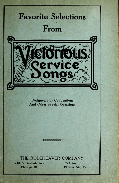 Favorite Selections from Victorious Service Songs: Designed for Conventions and Other Special Occasions page cover