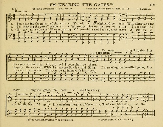 Fount of Blessing: a choice collection of sacred melodies, suitable for sunday schools, bible classes, prayer and praise meetings, gospel temperance meetings, and the home circles page 105