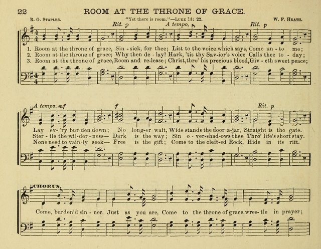 Fount of Blessing: a choice collection of sacred melodies, suitable for sunday schools, bible classes, prayer and praise meetings, gospel temperance meetings, and the home circles page 20