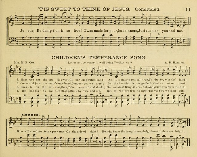 Fount of Blessing: a choice collection of sacred melodies, suitable for sunday schools, bible classes, prayer and praise meetings, gospel temperance meetings, and the home circles page 55