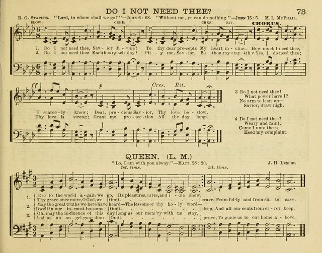 Fount of Blessing: a choice collection of sacred melodies, suitable for sunday schools, bible classes, prayer and praise meetings, gospel temperance meetings, and the home circles page 65