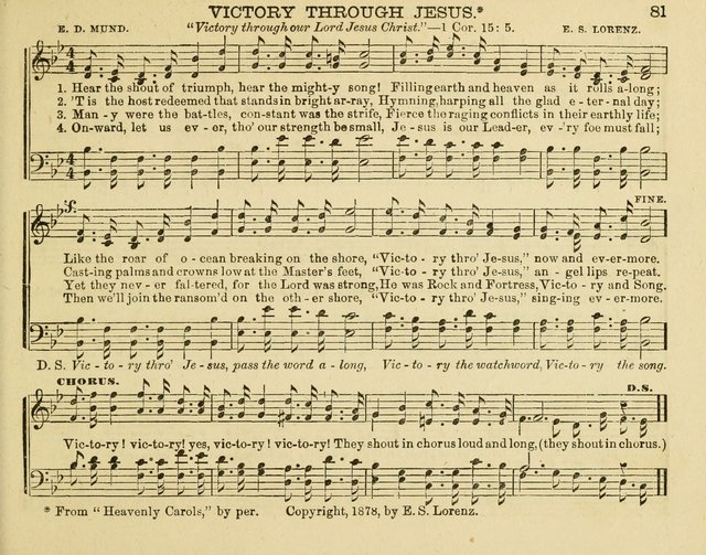 Fount of Blessing: a choice collection of sacred melodies, suitable for sunday schools, bible classes, prayer and praise meetings, gospel temperance meetings, and the home circles page 73