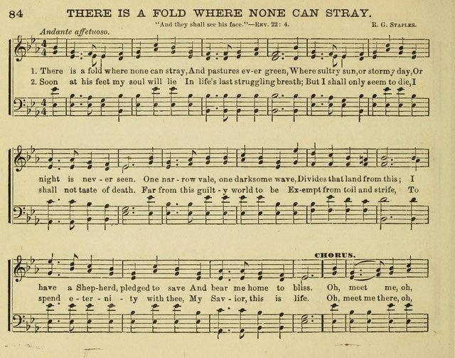 Fount of Blessing: a choice collection of sacred melodies, suitable for sunday schools, bible classes, prayer and praise meetings, gospel temperance meetings, and the home circles page 76