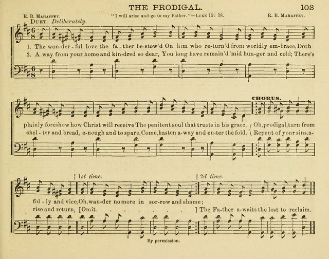 Fount of Blessing: a choice collection of sacred melodies, suitable for sunday schools, bible classes, prayer and praise meetings, gospel temperance meetings, and the home circles page 95