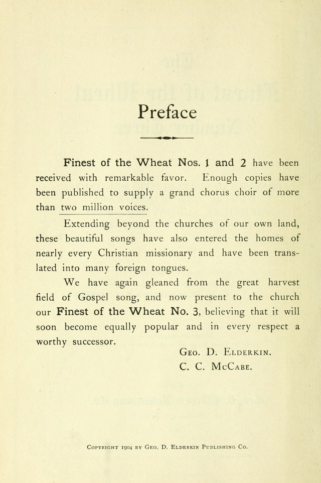 The Finest of the Wheat No. 3 page vii