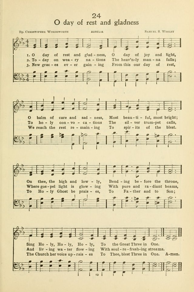 Gloria: a hymnal for use in Sunday schools, young people