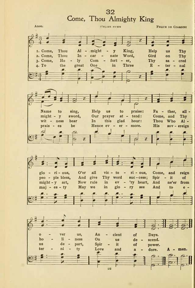 Gloria: a hymnal for use in Sunday schools, young people