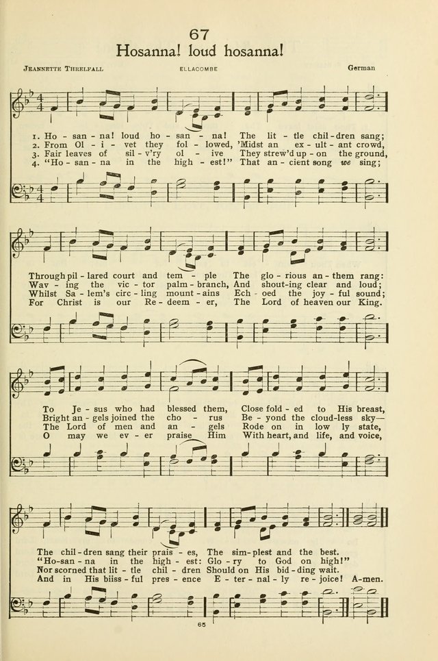 Gloria: a hymnal for use in Sunday schools, young people