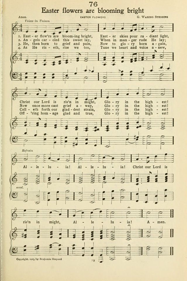 Gloria: a hymnal for use in Sunday schools, young people