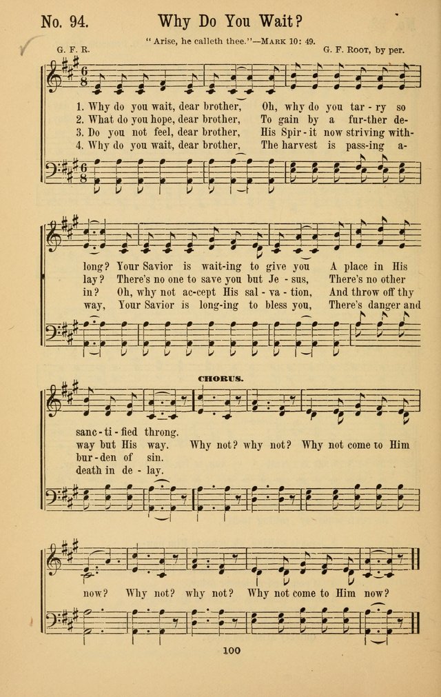 The Great Awakening: a choice collection of new and standard gospel songs page 102