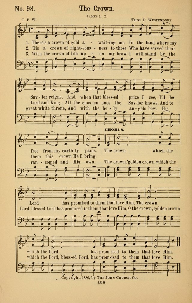 The Great Awakening: a choice collection of new and standard gospel songs page 106