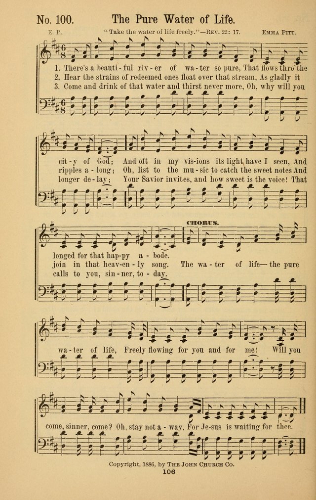 The Great Awakening: a choice collection of new and standard gospel songs page 108