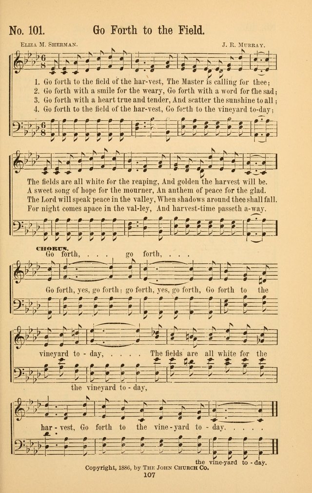 The Great Awakening: a choice collection of new and standard gospel songs page 109