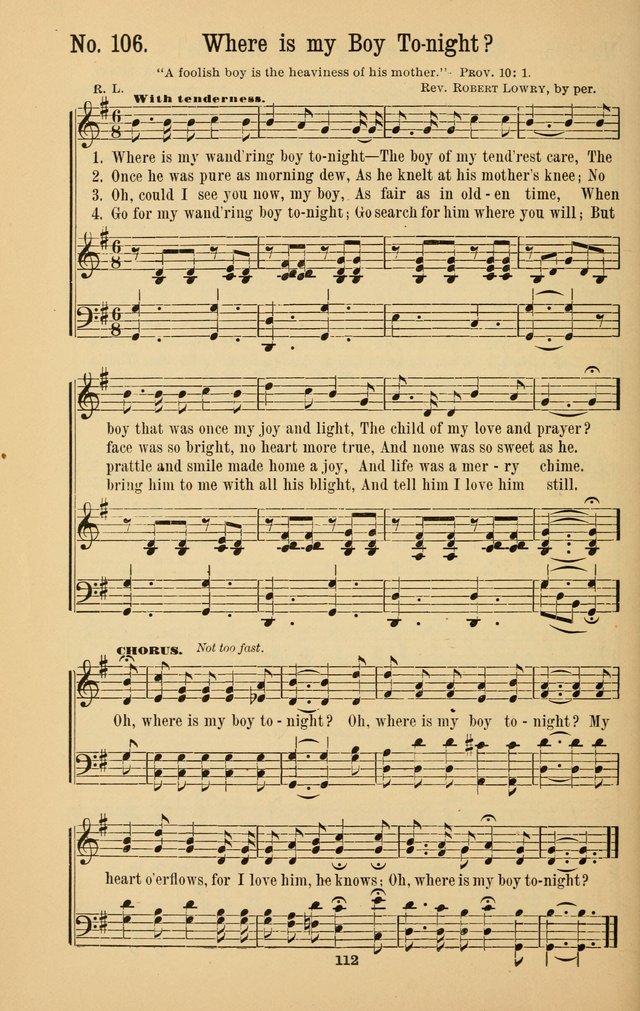 The Great Awakening: a choice collection of new and standard gospel songs page 114