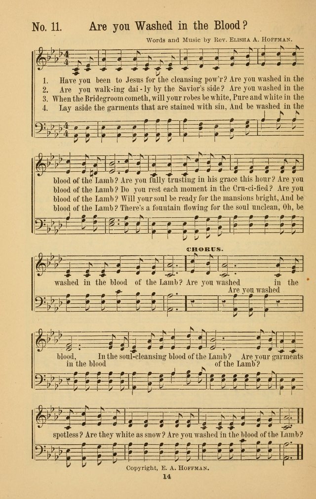 The Great Awakening: a choice collection of new and standard gospel songs page 14