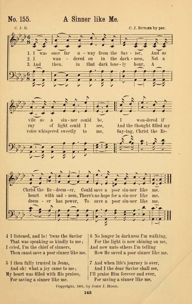 The Great Awakening: a choice collection of new and standard gospel songs page 147