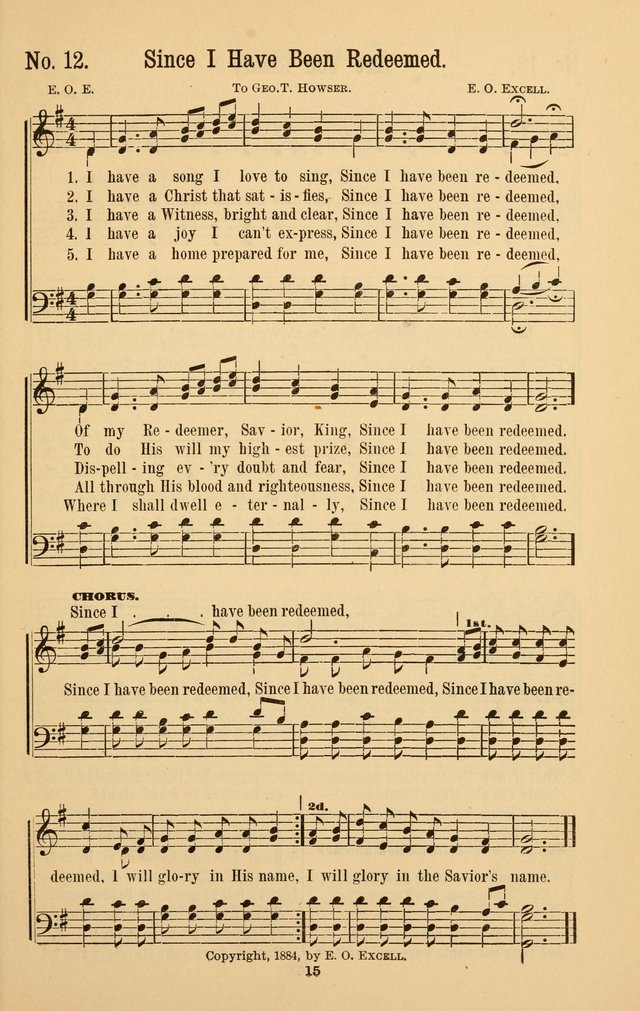 The Great Awakening: a choice collection of new and standard gospel songs page 15