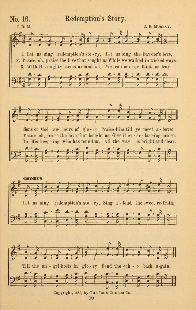 The Great Awakening: a choice collection of new and standard gospel songs page 19