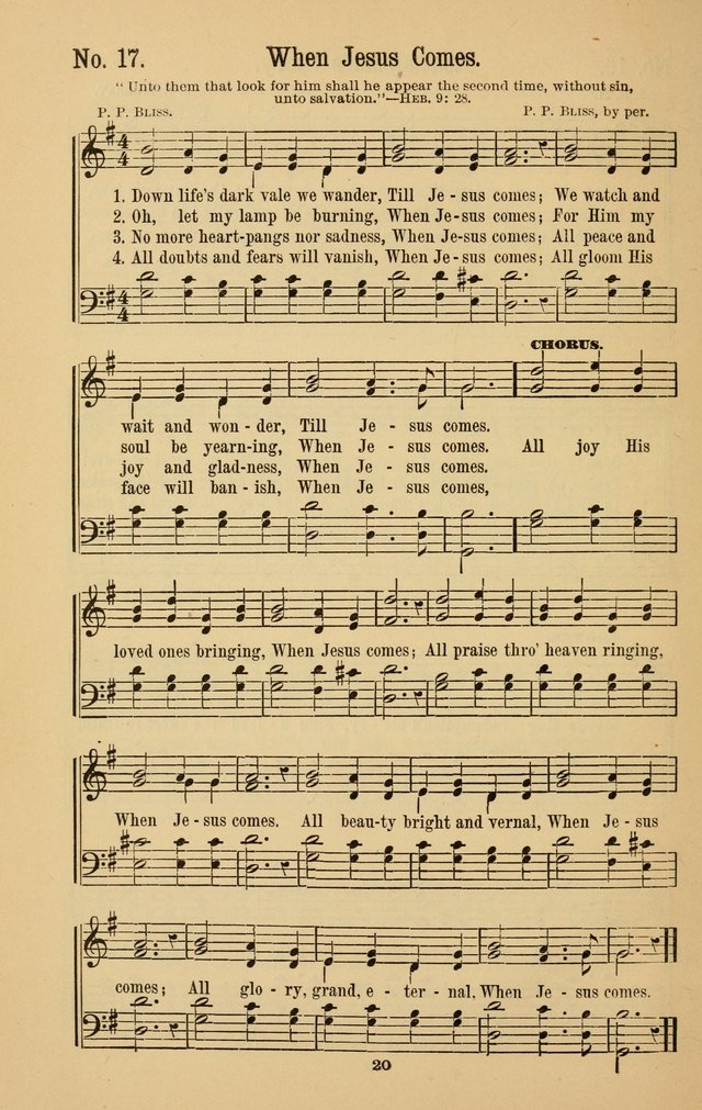 The Great Awakening: a choice collection of new and standard gospel songs page 20