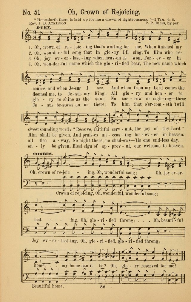 The Great Awakening: a choice collection of new and standard gospel songs page 58