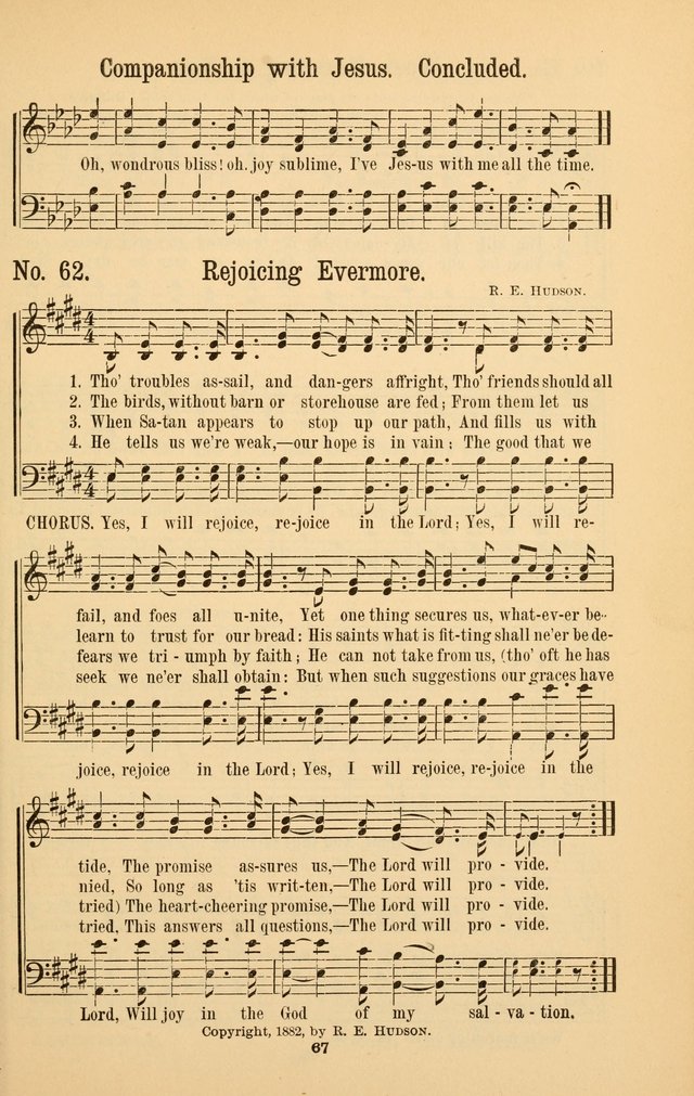 The Great Awakening: a choice collection of new and standard gospel songs page 69