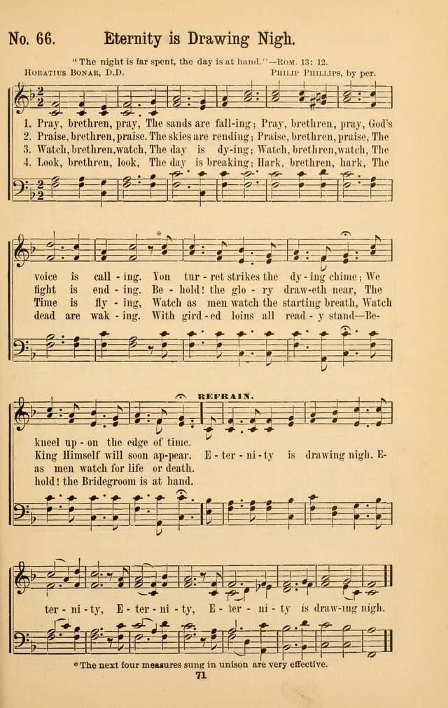 The Great Awakening: a choice collection of new and standard gospel songs page 73