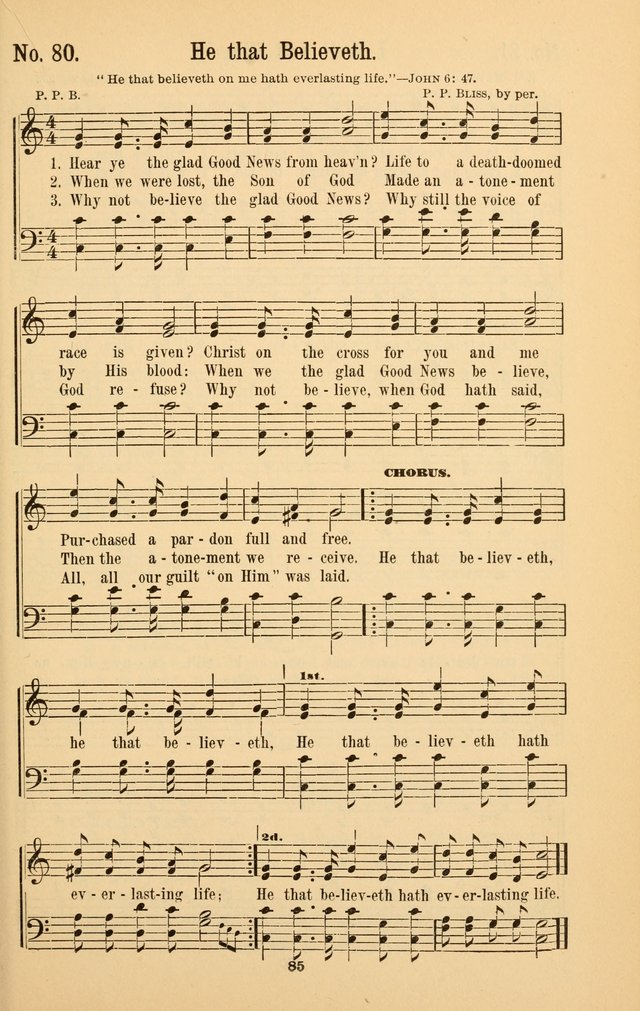 The Great Awakening: a choice collection of new and standard gospel songs page 87