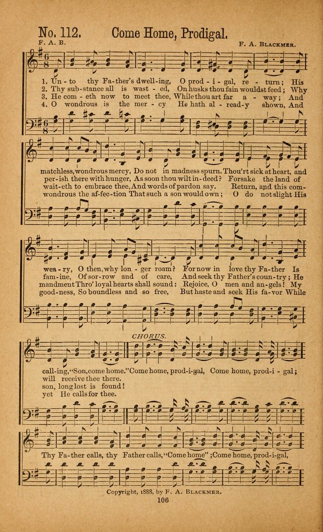 The Gospel Awakening: a collection of original and selected "hymns and spiritual songs" for the use in gospel meetings everywhere page 102