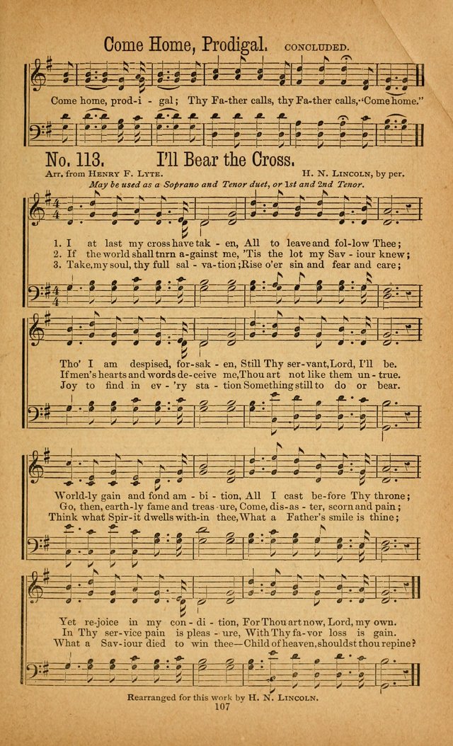 The Gospel Awakening: a collection of original and selected "hymns and spiritual songs" for the use in gospel meetings everywhere page 103