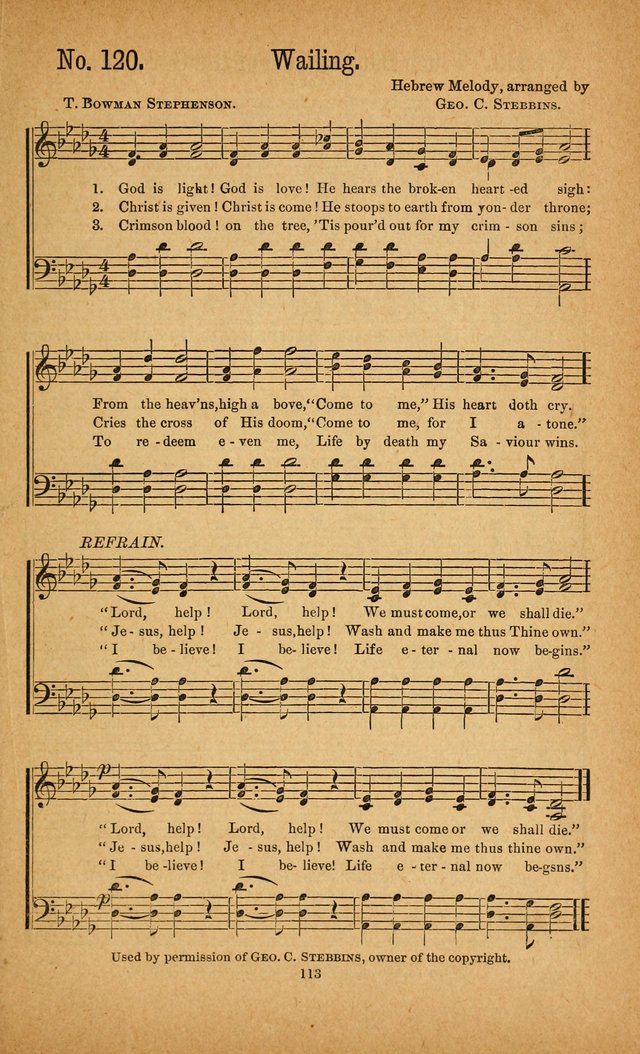 The Gospel Awakening: a collection of original and selected "hymns and spiritual songs" for the use in gospel meetings everywhere page 109