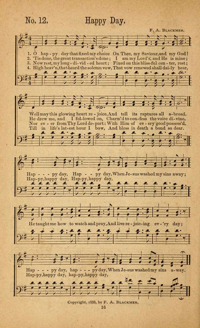 The Gospel Awakening: a collection of original and selected "hymns and spiritual songs" for the use in gospel meetings everywhere page 16