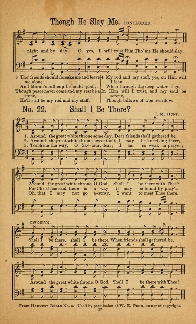 The Gospel Awakening: a collection of original and selected "hymns and spiritual songs" for the use in gospel meetings everywhere page 27