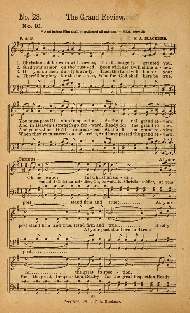 The Gospel Awakening: a collection of original and selected "hymns and spiritual songs" for the use in gospel meetings everywhere page 28