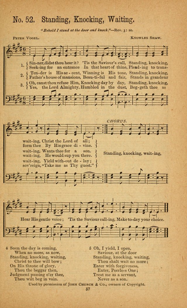 The Gospel Awakening: a collection of original and selected "hymns and spiritual songs" for the use in gospel meetings everywhere page 55