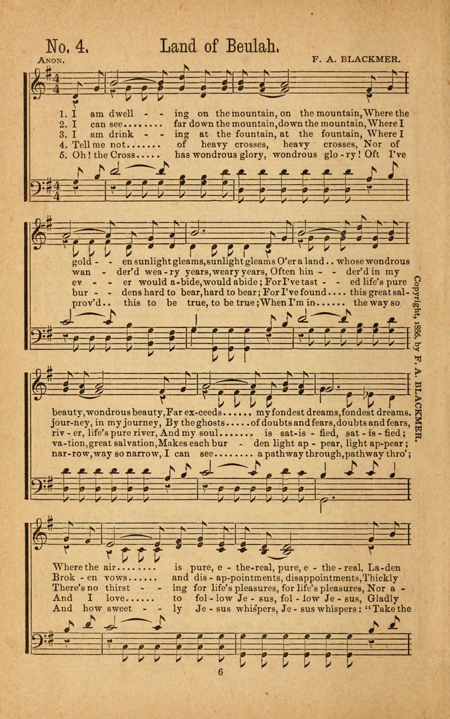 The Gospel Awakening: a collection of original and selected "hymns and spiritual songs" for the use in gospel meetings everywhere page 6