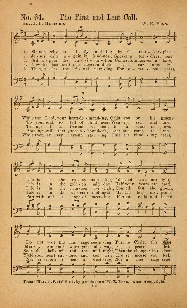 The Gospel Awakening: a collection of original and selected "hymns and spiritual songs" for the use in gospel meetings everywhere page 64