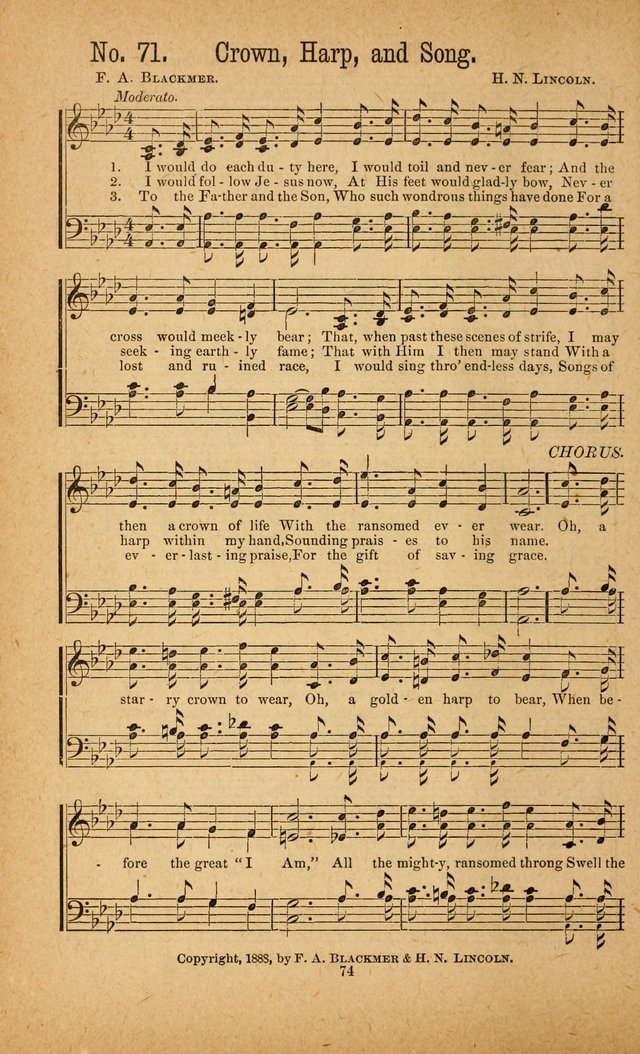 The Gospel Awakening: a collection of original and selected "hymns and spiritual songs" for the use in gospel meetings everywhere page 70