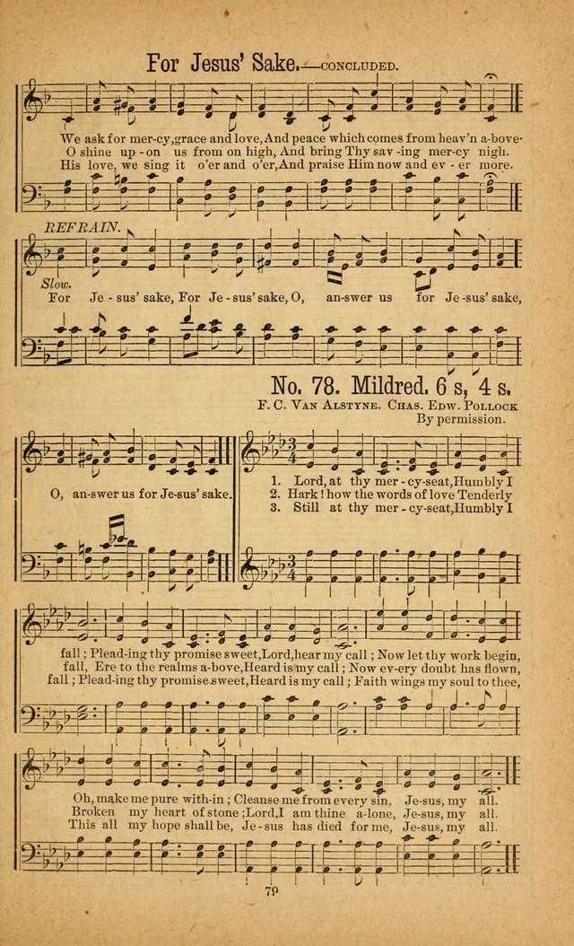 The Gospel Awakening: a collection of original and selected "hymns and spiritual songs" for the use in gospel meetings everywhere page 75