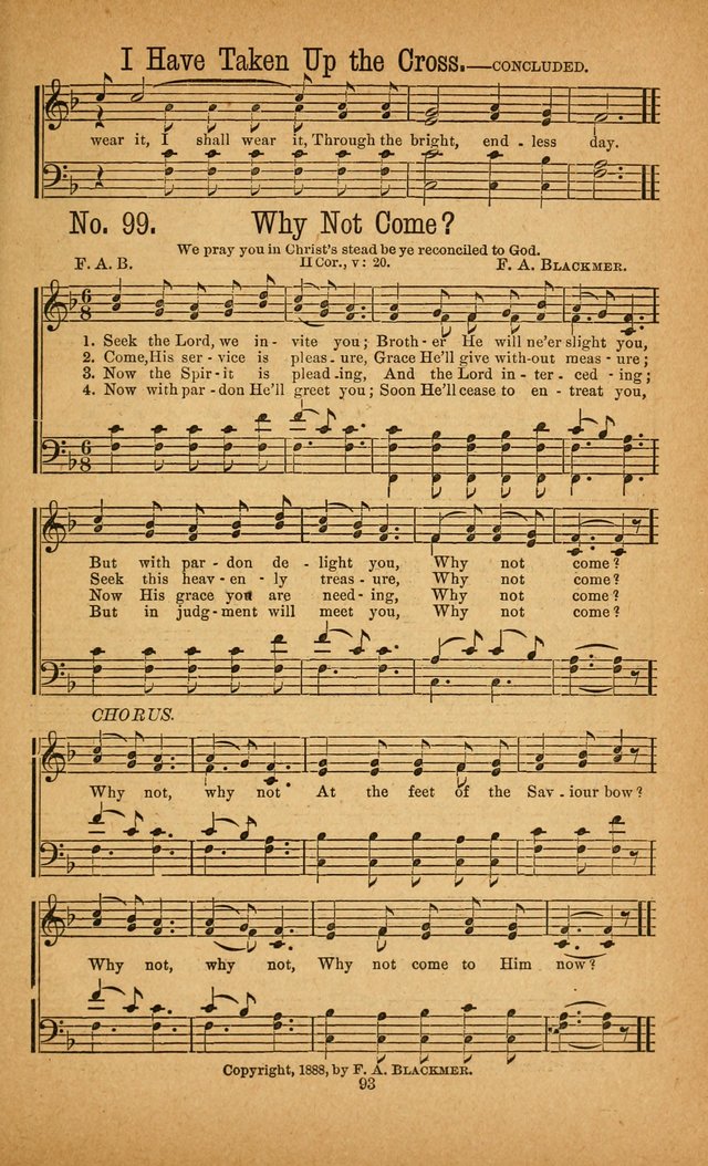 The Gospel Awakening: a collection of original and selected "hymns and spiritual songs" for the use in gospel meetings everywhere page 89