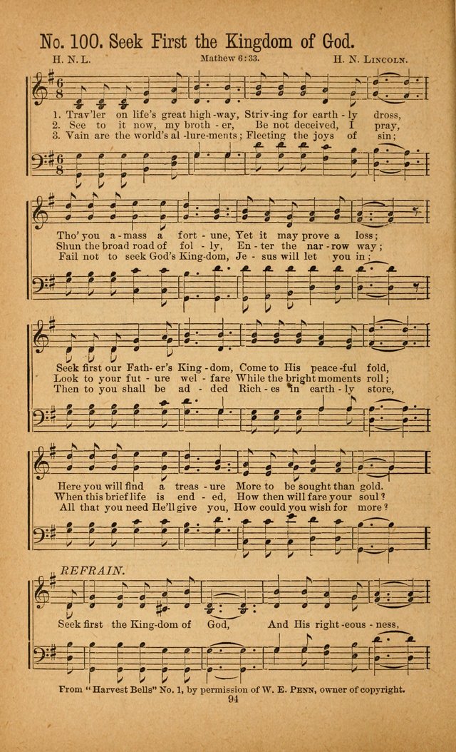 The Gospel Awakening: a collection of original and selected "hymns and spiritual songs" for the use in gospel meetings everywhere page 90