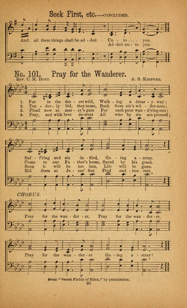 The Gospel Awakening: a collection of original and selected "hymns and spiritual songs" for the use in gospel meetings everywhere page 91