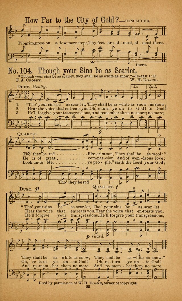 The Gospel Awakening: a collection of original and selected "hymns and spiritual songs" for the use in gospel meetings everywhere page 95