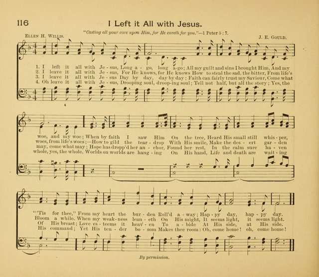 Gates Ajar: a collection of hymns and tunes for use in Sunday schools, praise and prayer meetings page 116