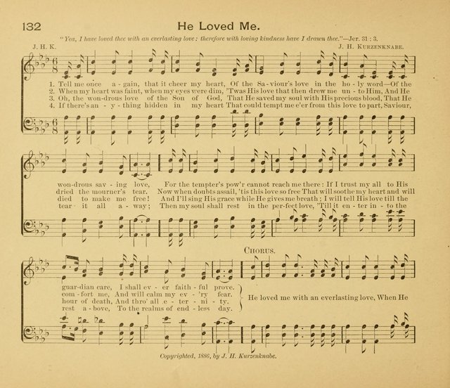 Gates Ajar: a collection of hymns and tunes for use in Sunday schools, praise and prayer meetings page 132