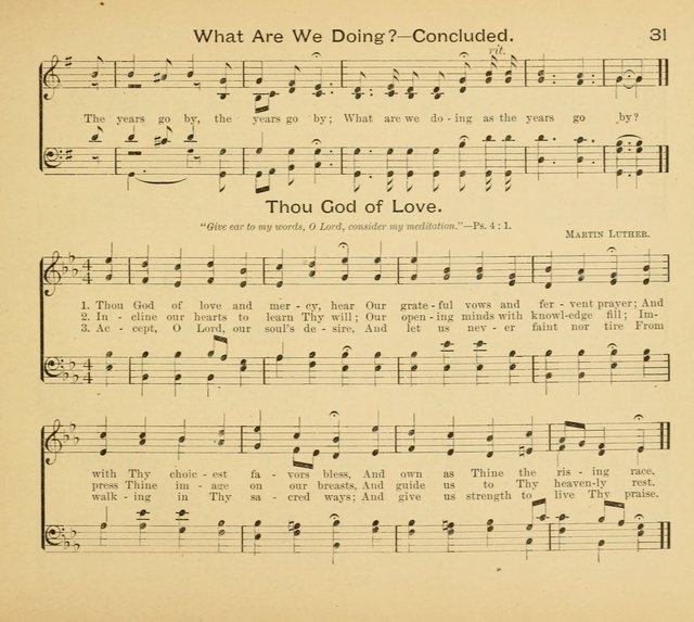 Gates Ajar: a collection of hymns and tunes for use in Sunday schools, praise and prayer meetings page 31