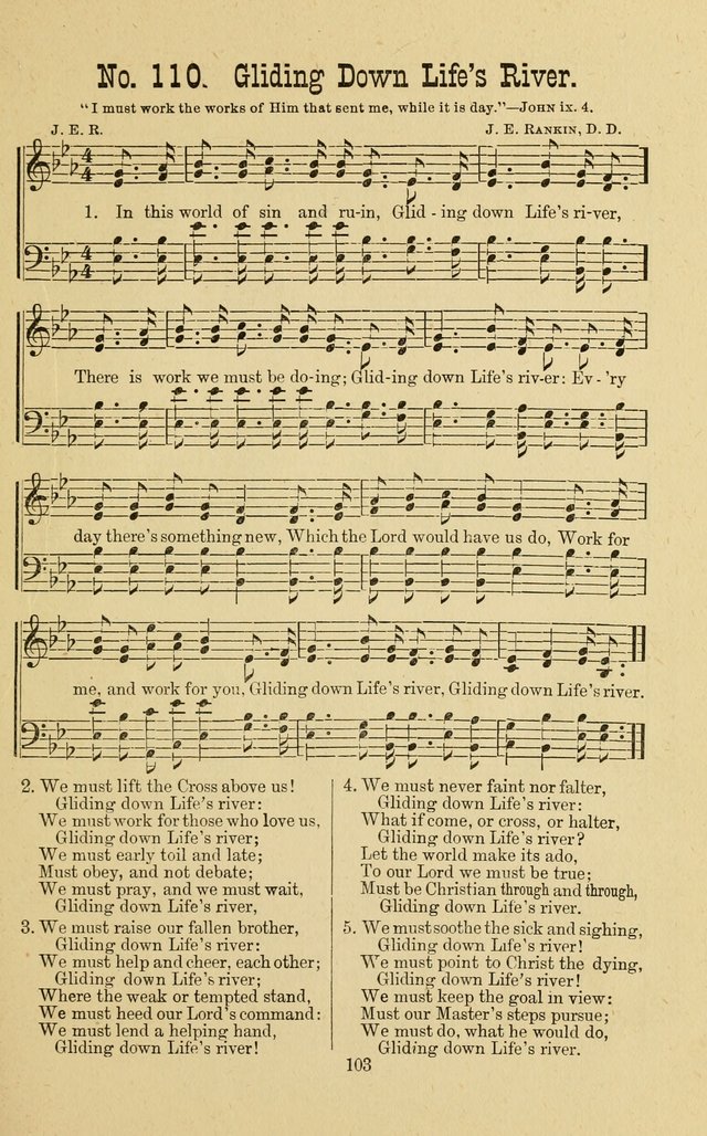 Gospel Bells: a collection of new and popular songs for the use of Sabbath schools and gospel meetings page 103