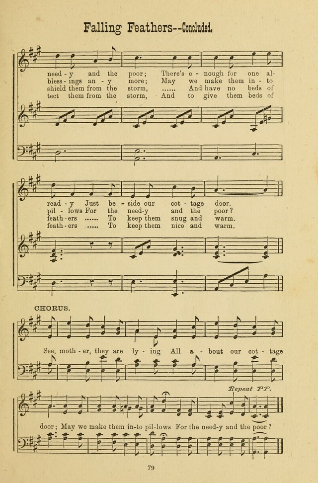 Gospel Bells: a collection of new and popular songs for the use of Sabbath schools and gospel meetings page 79