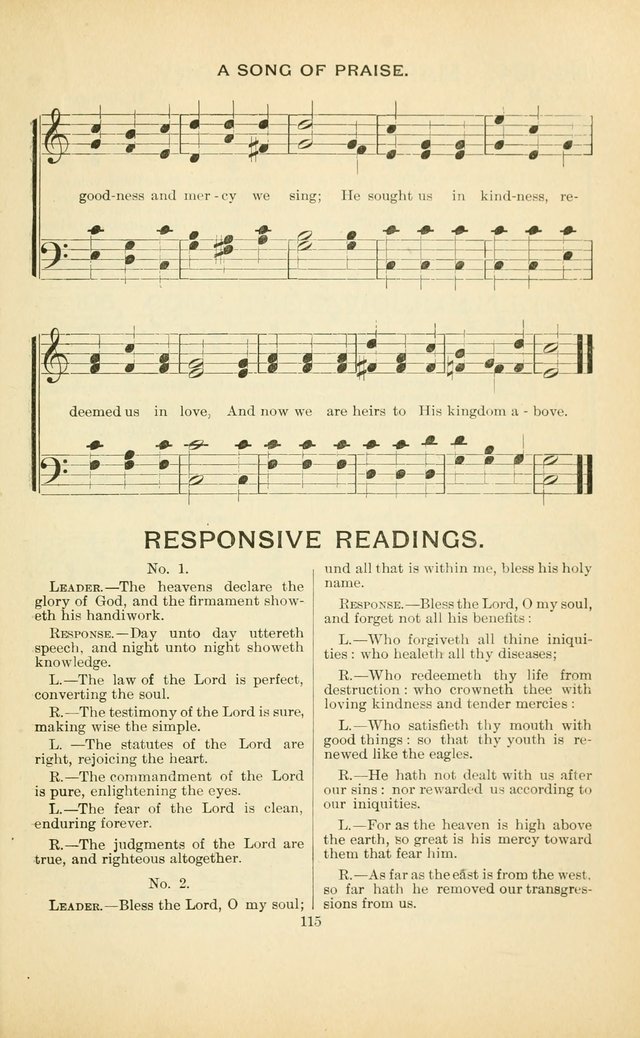 Glory Bells: a collection of new hymns and new music for Sunday-schools, gospel meetings, revivals, Christian Endeavor societies, Epworth Leagues, etc.  page 113