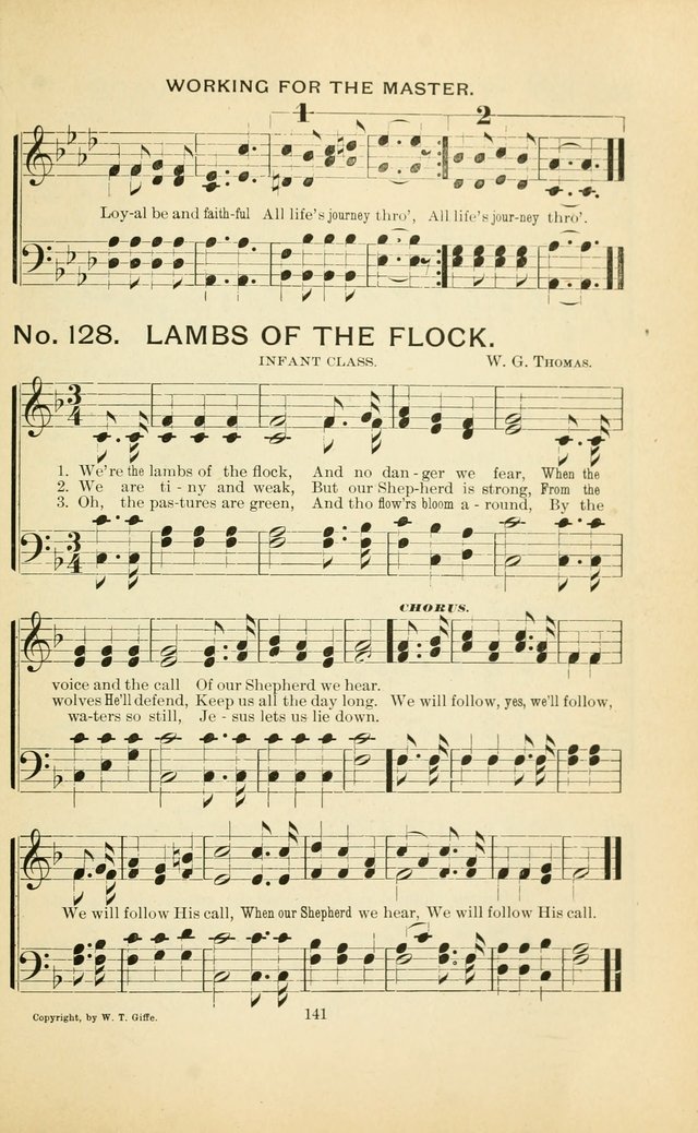 Glory Bells: a collection of new hymns and new music for Sunday-schools, gospel meetings, revivals, Christian Endeavor societies, Epworth Leagues, etc.  page 139